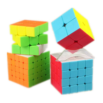 Rubik Cube Puzzle Bundle Pack 4pk Family Puzzle Speed Challenge Collection Set 