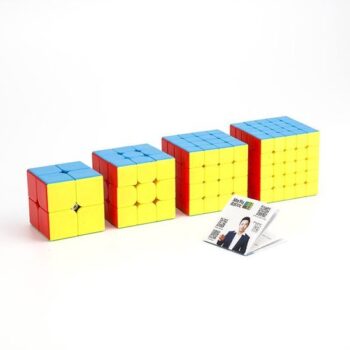 Rubik Cube Puzzle Bundle Pack 4pk Family Puzzle Speed Challenge Collection Set 