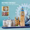 CubicFun 3D Puzzles UK London Bridge Big Ben City Skyline Jigsaw Puzzle - Image 3