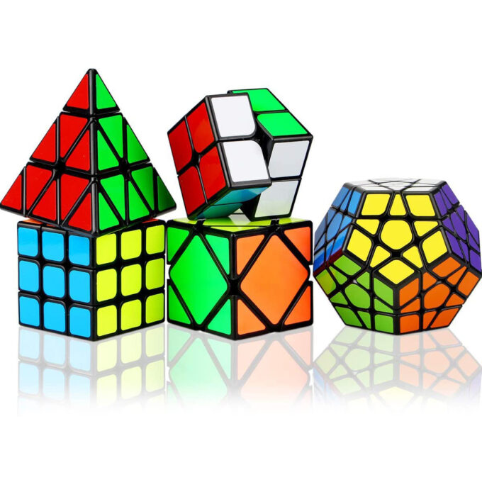 Speed Magic Cube Set 12 Pack Bundle, Rainbow Puzzle Ball - Image 6