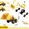 Diy 6 in 1 Construction Vehicles Excavator Truck Toy - Image 3