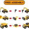 Diy 6 in 1 Construction Vehicles Excavator Truck Toy - Image 4