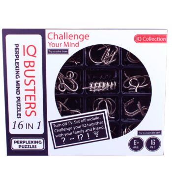 Unlock Metal Puzzle Set Brain Teasers - 16 Pack
