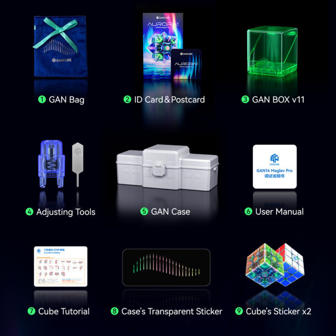 GAN 14 Maglev Pro Aurora Summer Limited Edition - Image 2