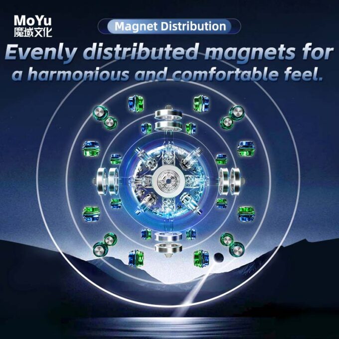 MoYu WeiLong WRM V11 3x3 Maglev 20-Magnet Ball Core UV - Image 3