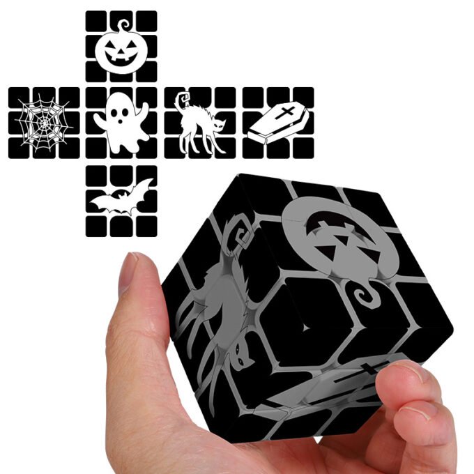 Ziina Halloween Cube 3x3 (Glow In the Dark) - Image 3
