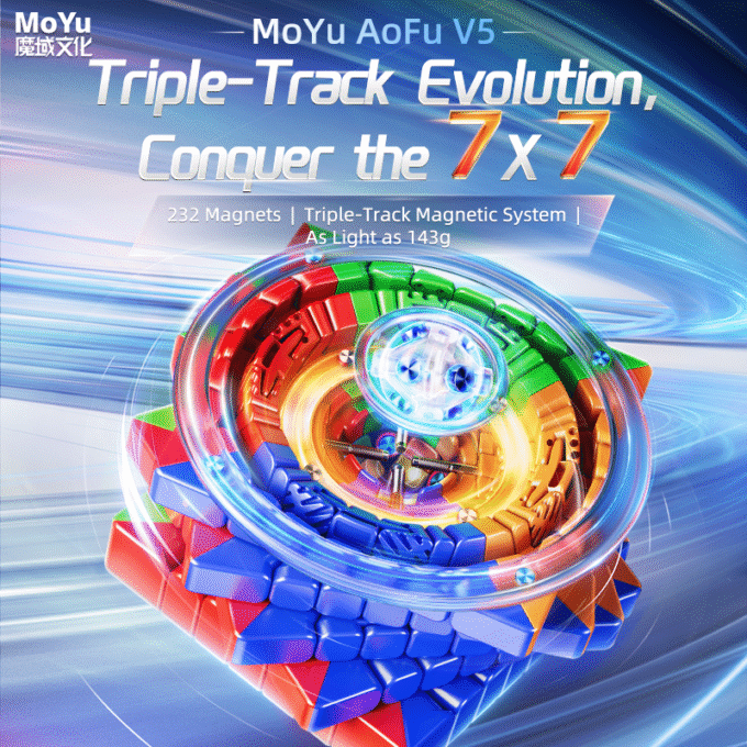 MoYu AoFu V5 7x7 Triple Track (Ball Core) - Image 2